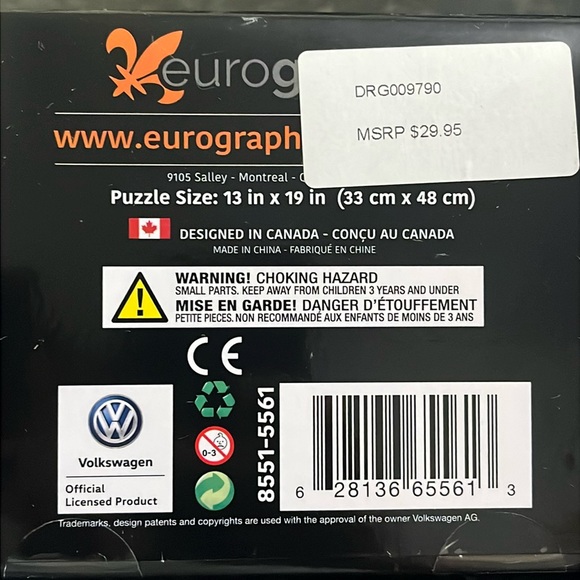 Volkswagen  550 piece puzzle by:eurographics
THE WORLD OF ART - Picture 6 of 9